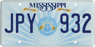 MS license plate JPY932