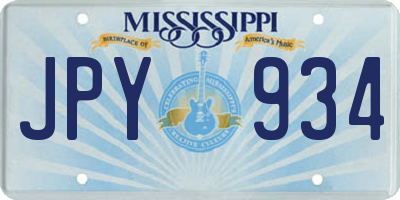 MS license plate JPY934