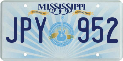 MS license plate JPY952
