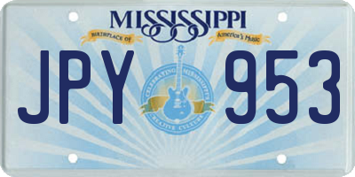 MS license plate JPY953