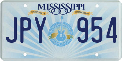 MS license plate JPY954