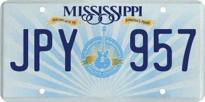 MS license plate JPY957