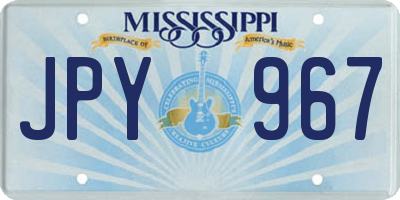 MS license plate JPY967