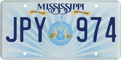 MS license plate JPY974