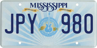 MS license plate JPY980