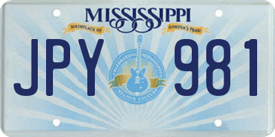 MS license plate JPY981