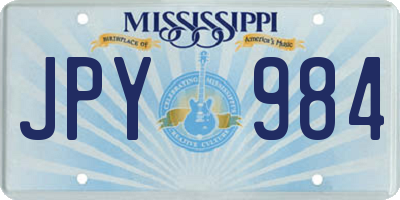 MS license plate JPY984