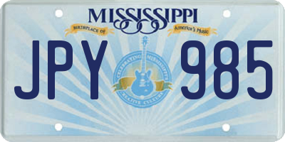 MS license plate JPY985