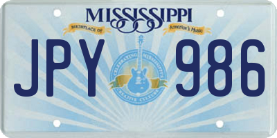 MS license plate JPY986