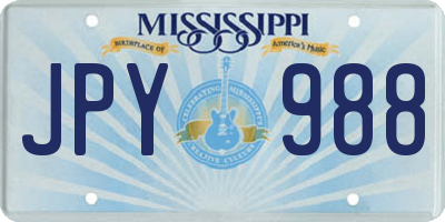 MS license plate JPY988