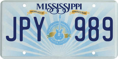 MS license plate JPY989