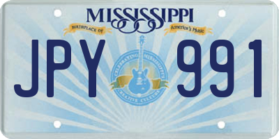 MS license plate JPY991