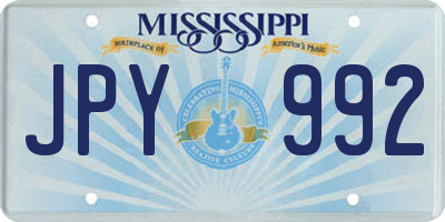 MS license plate JPY992
