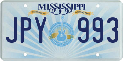 MS license plate JPY993