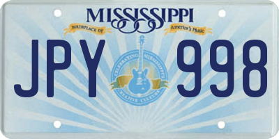 MS license plate JPY998