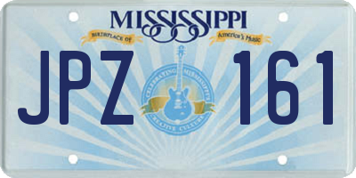 MS license plate JPZ161