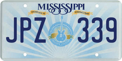 MS license plate JPZ339