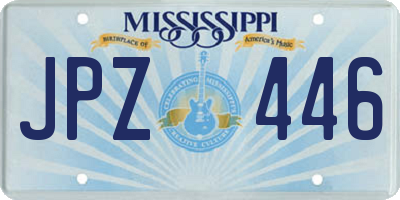 MS license plate JPZ446