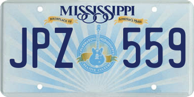 MS license plate JPZ559