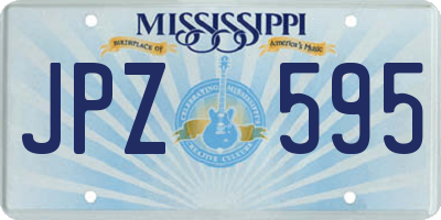 MS license plate JPZ595