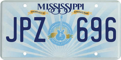 MS license plate JPZ696