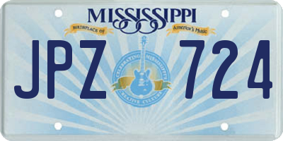 MS license plate JPZ724