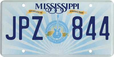 MS license plate JPZ844
