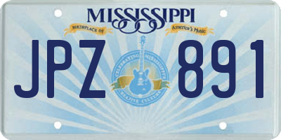 MS license plate JPZ891