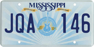 MS license plate JQA146