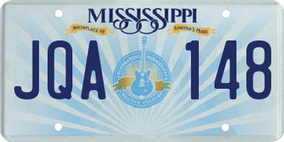 MS license plate JQA148