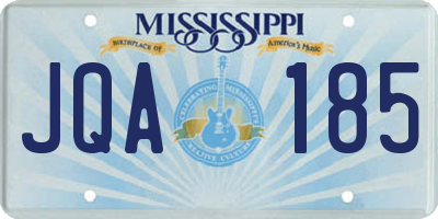 MS license plate JQA185