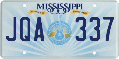 MS license plate JQA337