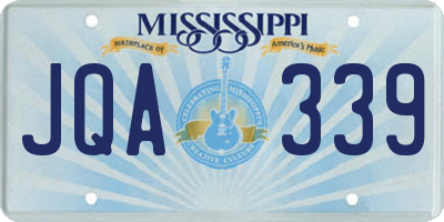 MS license plate JQA339