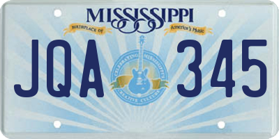 MS license plate JQA345