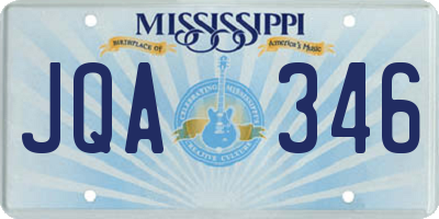 MS license plate JQA346