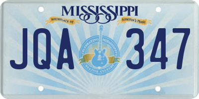 MS license plate JQA347