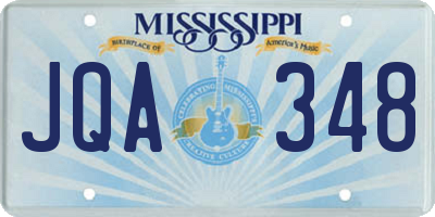 MS license plate JQA348