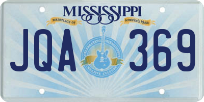 MS license plate JQA369