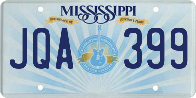 MS license plate JQA399