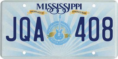 MS license plate JQA408