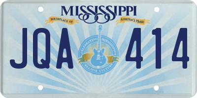 MS license plate JQA414
