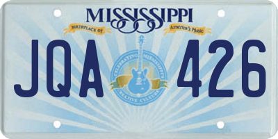 MS license plate JQA426