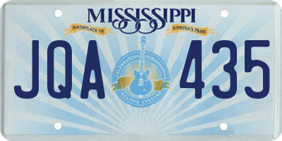 MS license plate JQA435