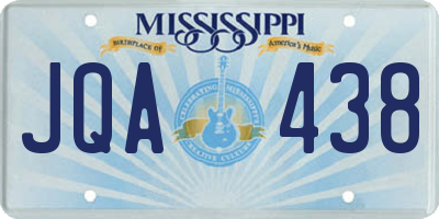 MS license plate JQA438