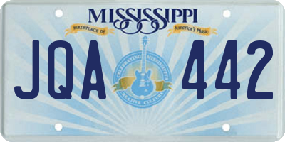 MS license plate JQA442