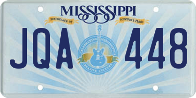 MS license plate JQA448