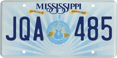 MS license plate JQA485