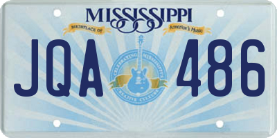 MS license plate JQA486