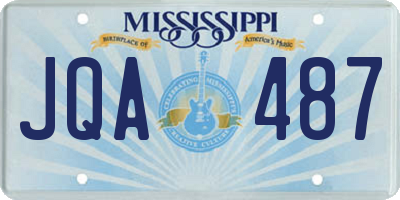 MS license plate JQA487