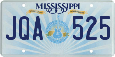MS license plate JQA525